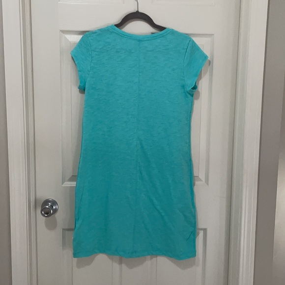NWT GAP teal/aqua tee shirt dress size Medium - Picture 3 of 6